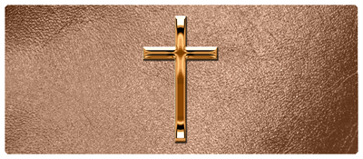 DNSEMP-L-510-CP-SH-BZ Copper Single Cross Shimmer Bronze
